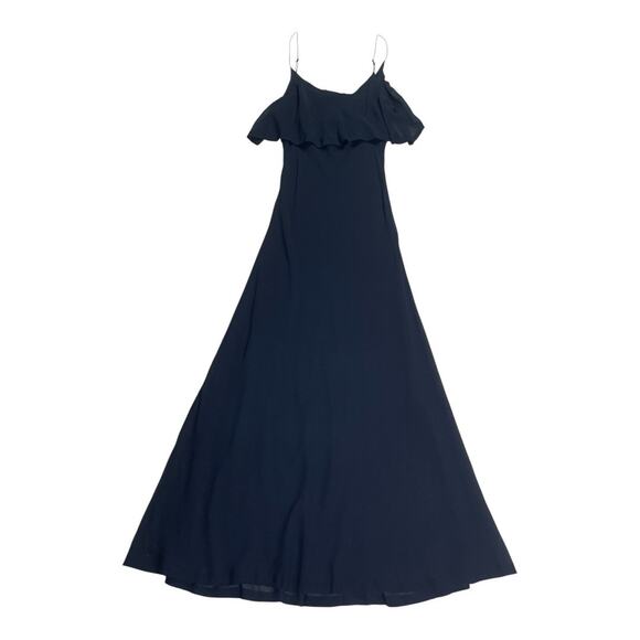 Faithfull The Brand Black Vestlia Sheer Silk Maxi Slip Dress Small - Picture 6 of 8
